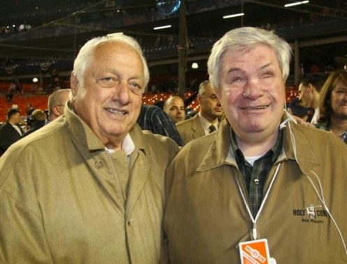 Tommy Lasorda with Ed Lucas