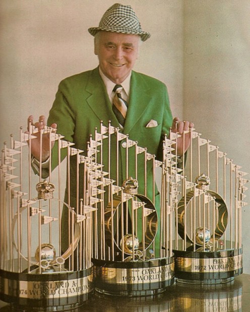 Charlie Finley and the A's three World Championships--1972, 1973 and 1974